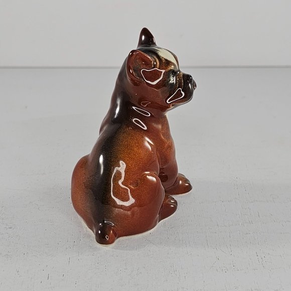 Vintage Goebel Boxer Puppy Sitting Figurine West Germany CH569/A - Picture 3 of 8